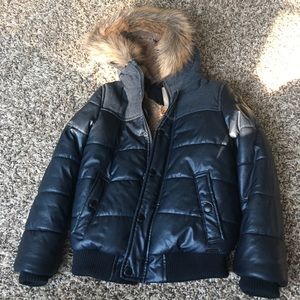 Zara Boys sz6 bomber-style jacket black/dark grey